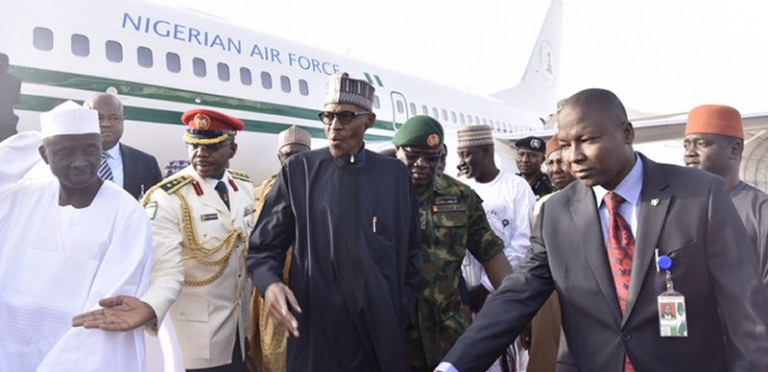Nigeria’s Buhari finally returns home from medical leave