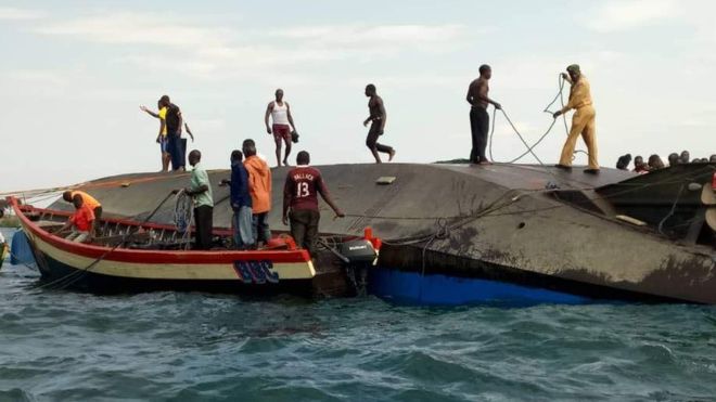 Image result for Tanzania boat accident kills more than 200!