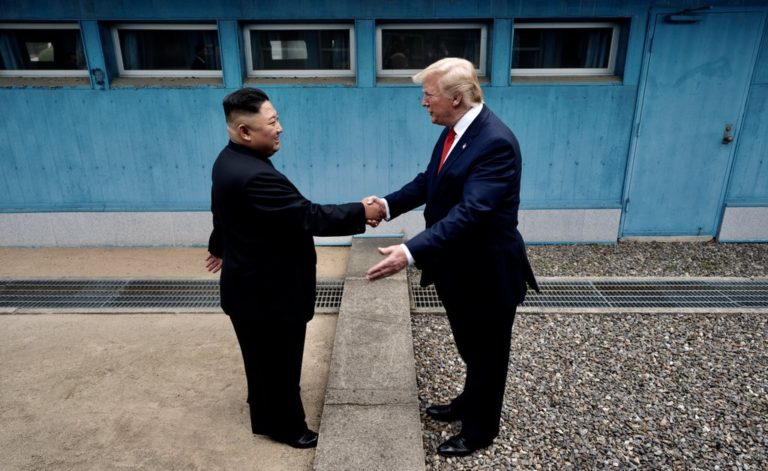 Donald Trump steps foot in North Korea