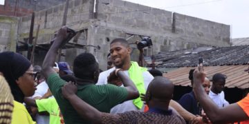 Anthony Joshua at Fela Kuti Shrine