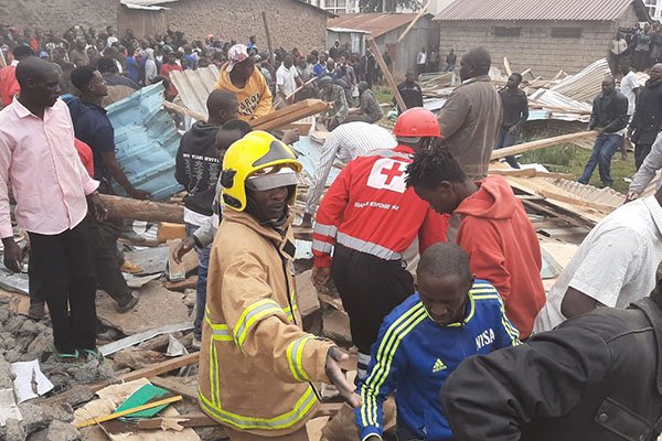 School collapse in Kenya