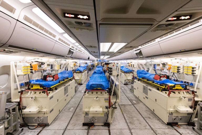 [Photos]: The German air ambulances flying covid-19 patients