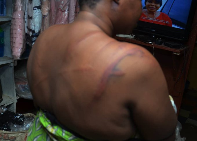 Woman assaulted by police in Nigeria