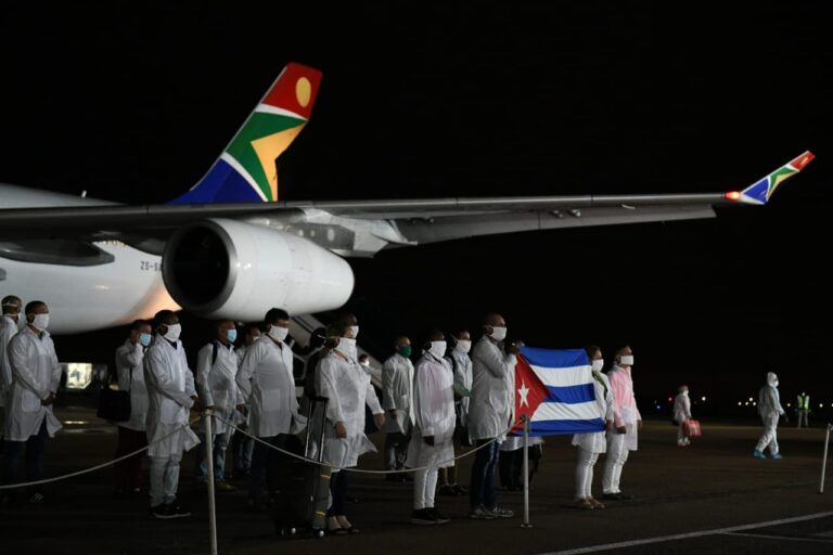 217 Cuban doctors arrive in South Africa to help fight Covid-19
