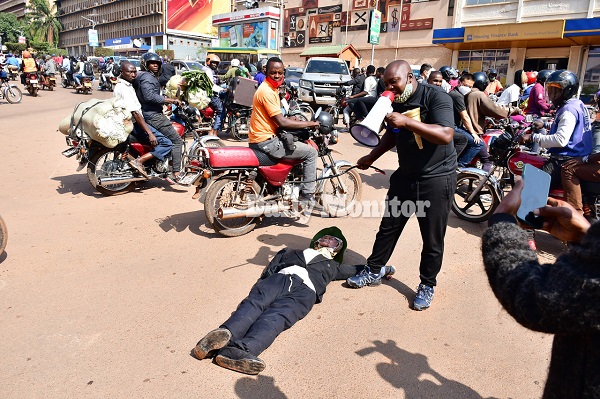 Uganda arrest persons for flogging effigy