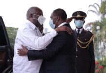 Gbagbo and Ouattara meet