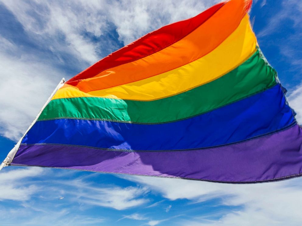 Gay pride flags