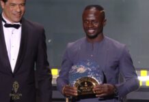 Sadio Mané wins Socrates Award